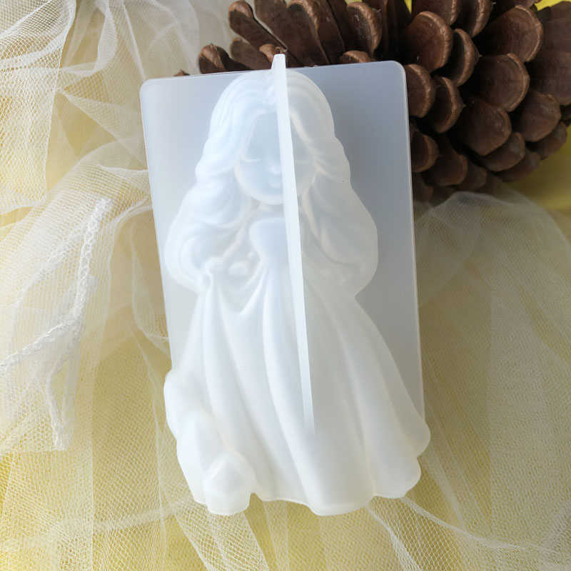 Soap Making Ins - 3D Schattige Prinses Siliconen Kaars Schimmel