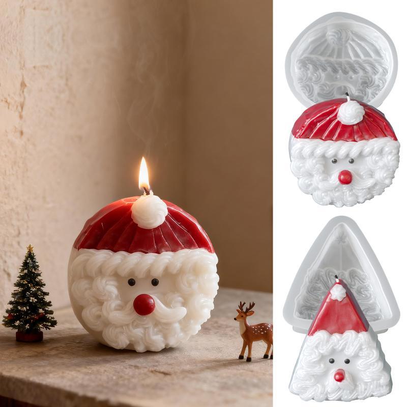 Soap Making Ins - Siliconen kaarsvorm van de Kerstman, 3D