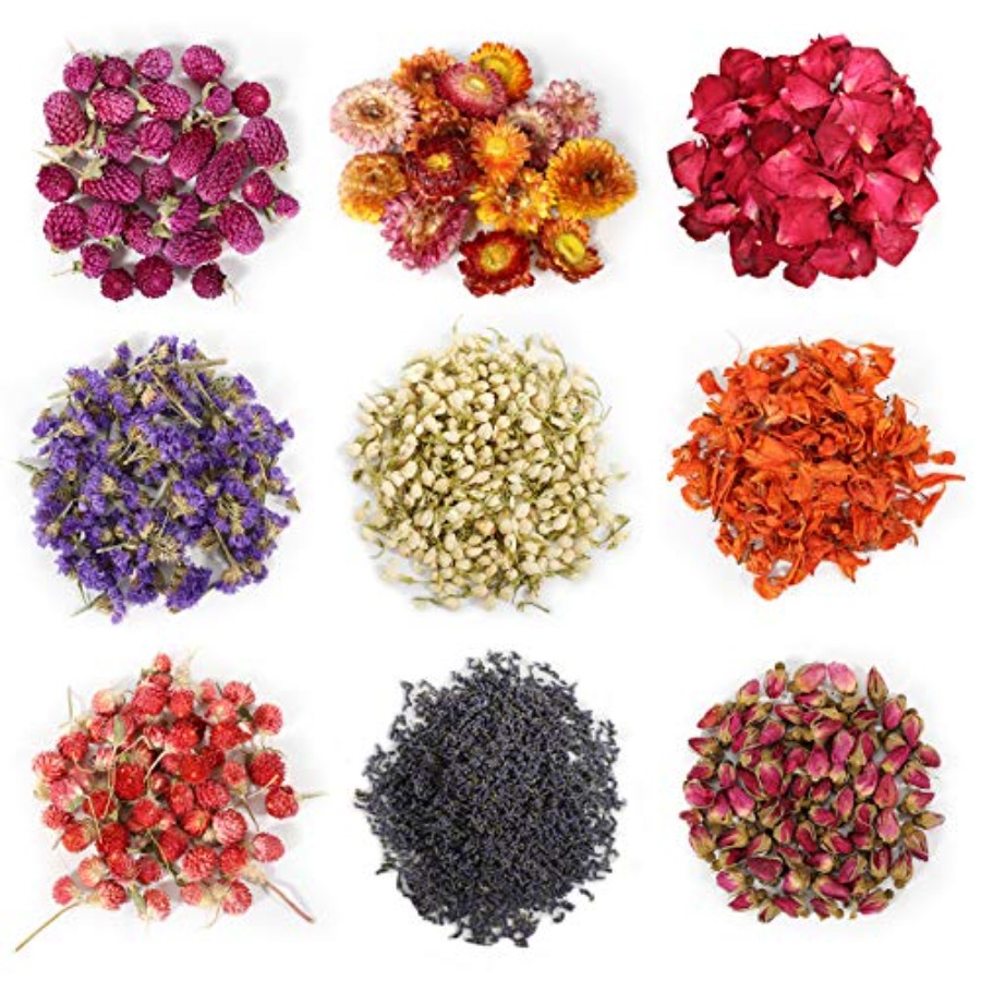 Soap Making Diy Kit - 9 zakjes gedroogde bloemen, 100% natuurlijke