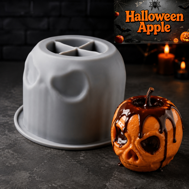 Soap Making Instructions - Halloween schedel appel siliconen mal, creatief
