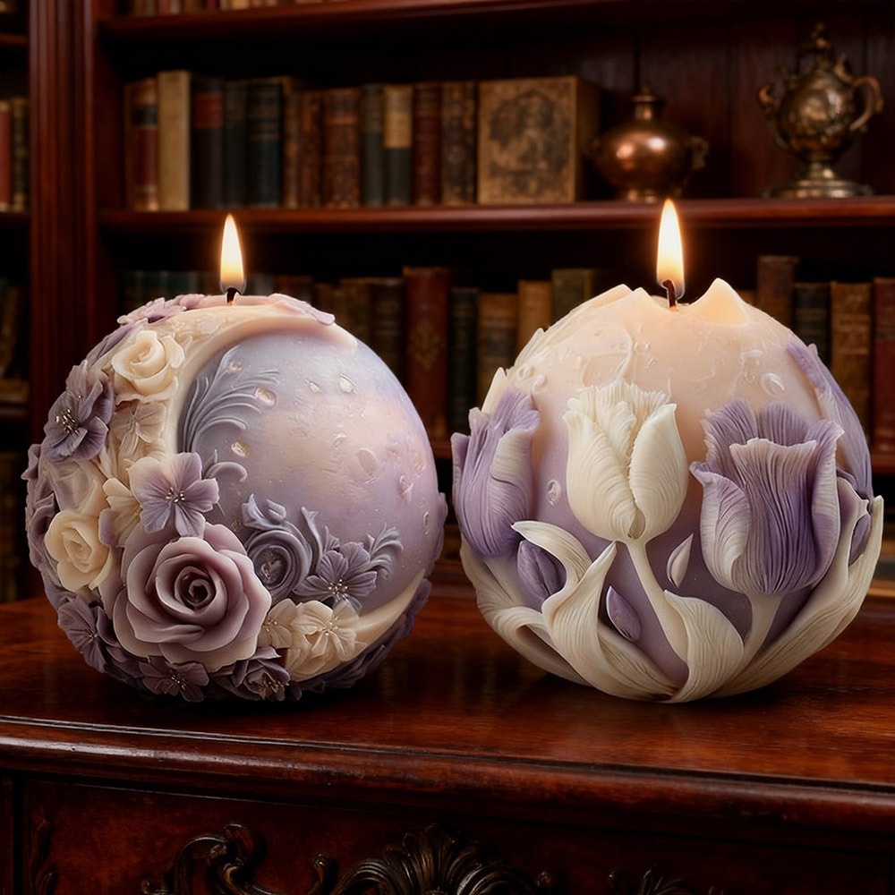 Soap Making Gifts - Maanroos Tulp Bal Kaars Siliconen Mal