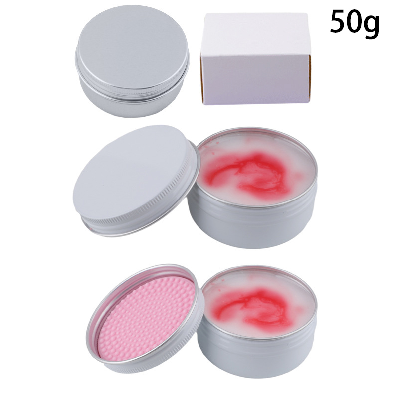 Soap Making Ins - 50g Honing Perzik Siliconen Make-up Borstelreiniger