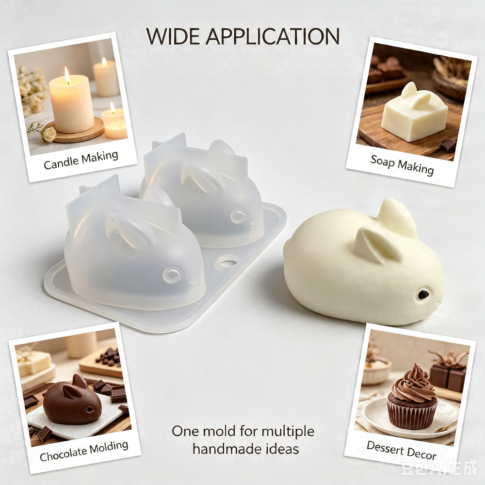 3D Mini Konijn Siliconen Mal F - Soap Making Instructions recensie en prijs