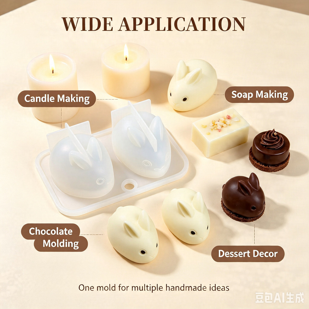 3D Mini Konijn Siliconen Mal F - Soap Making Instructions recensie en prijs