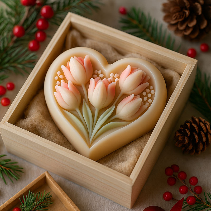 3D hartvormige tulpensiliconen - Soap Making Kit For Beginners recensie en prijs