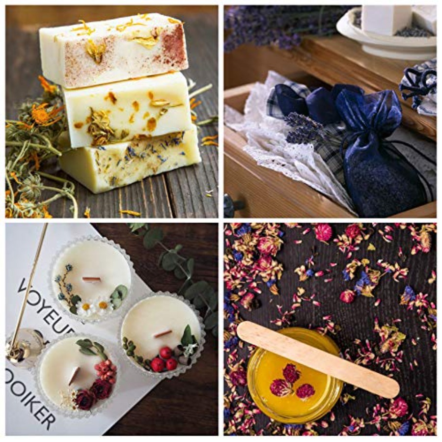 9 zakjes gedroogde bloemen, 10 - Soap Making Diy Kit recensie en prijs