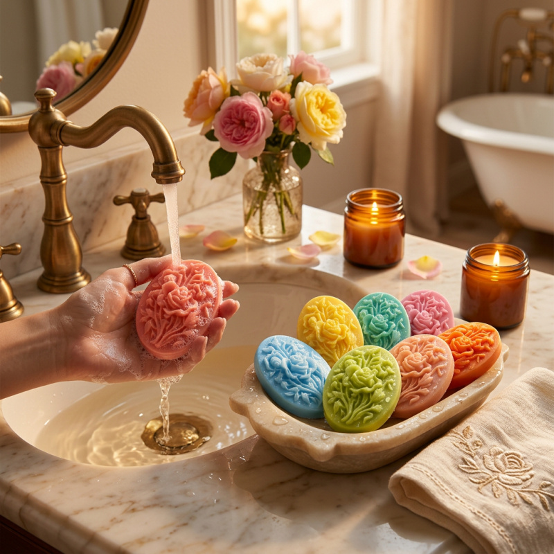 4 siliconenvormen met bloemvor - Soap Making Ins recensie en prijs
